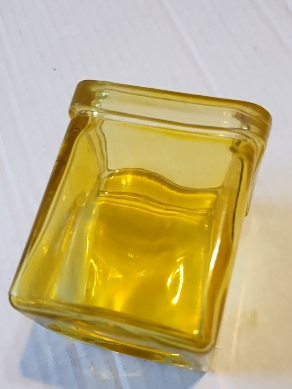Decorative Glass and Ceramic Votive Set - Clear, Yellow, Light Green - Picture 15 of 16